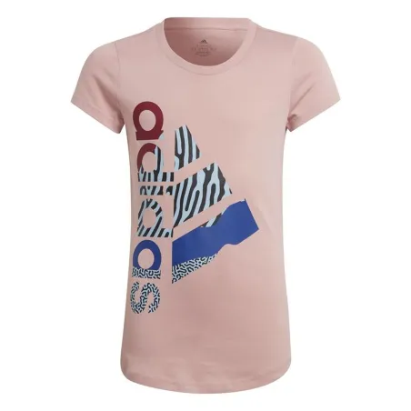 Child's Short Sleeve T-Shirt Adidas HA4029 Pink