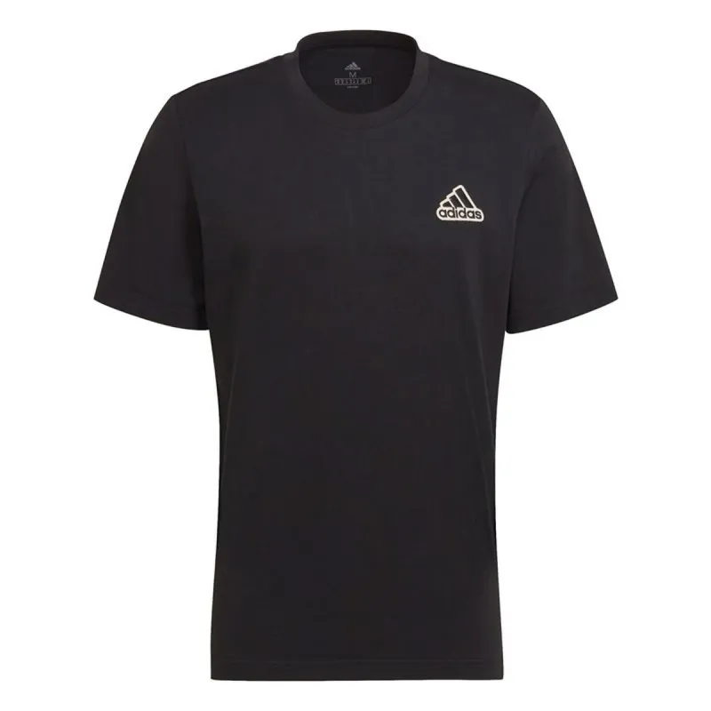 Men’s Short Sleeve T-Shirt Adidas HE1817 Black (S)