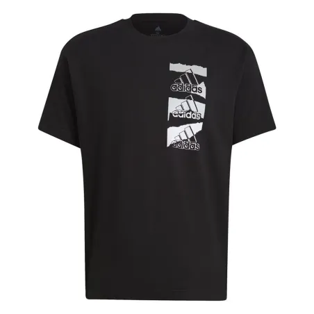 Unisex Krekls ar Īsām Piedurknēm Adidas HE4314 Melns (S)