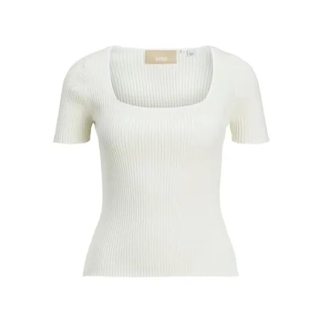 Women’s Short Sleeve T-Shirt Jack & Jones 12252768-11-4201 TCX Beige (XS)
