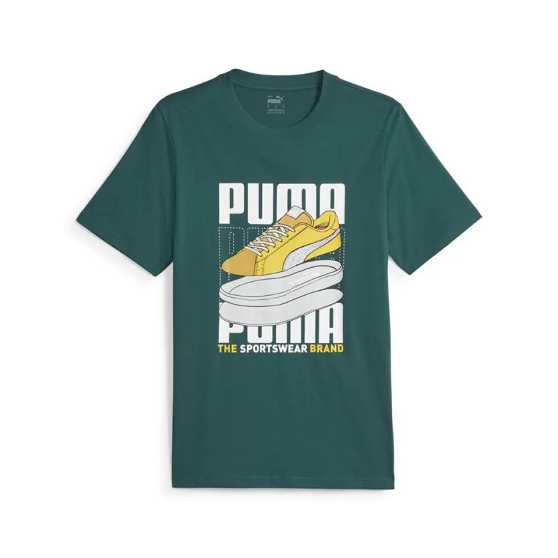 Men’s Short Sleeve T-Shirt Puma 677186 43 Blue (M)