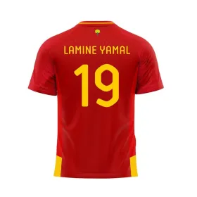 Vīriešu Īsroku Futbola Krekls RFEF Home Jsy 24 Lamine Yamal