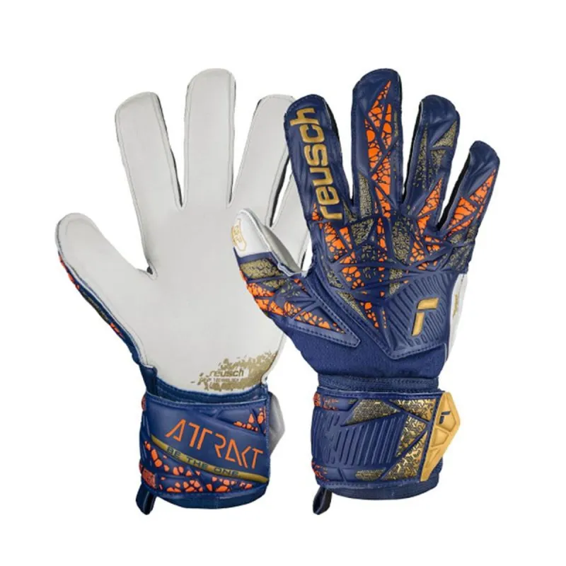Перчатки вратаря Reusch Attrakt Grip Тёмно Синий взрослых