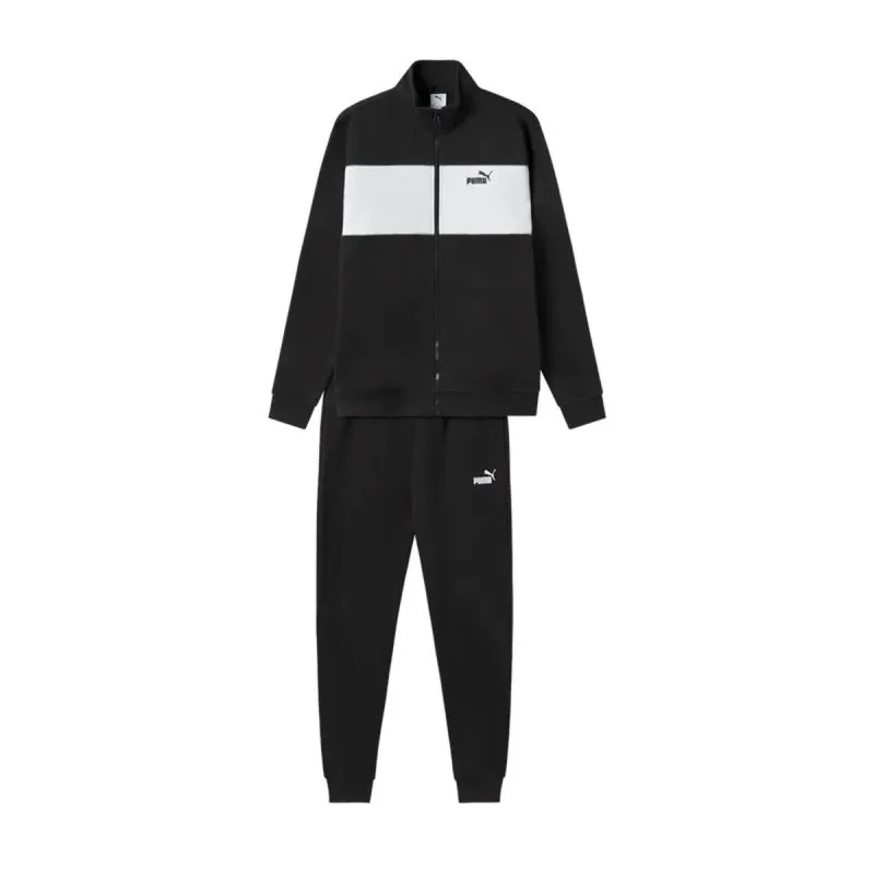 Sportinis kostiumas suaugusiems Puma Ess Sweat Suit Fz Fl Juoda Vyras