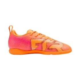 Adult's Indoor Football Shoes Puma Future 8 Play It Heat Orange