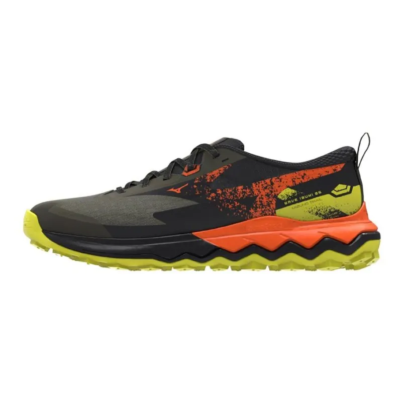 Мужские трейловые кроссовки (бег в горах) Mizuno Wave Ibuki 5 Чёрный