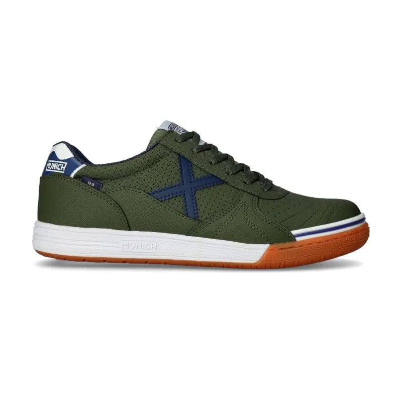 Adult's Indoor Football Shoes Munich G-3 445 Olive