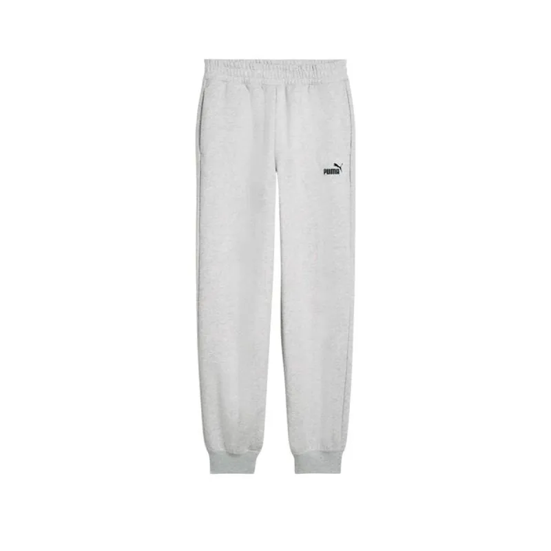 Pitkät urheiluhousut Puma Essentials Small No. 1 Logo Vaaleanharmaa Nainen