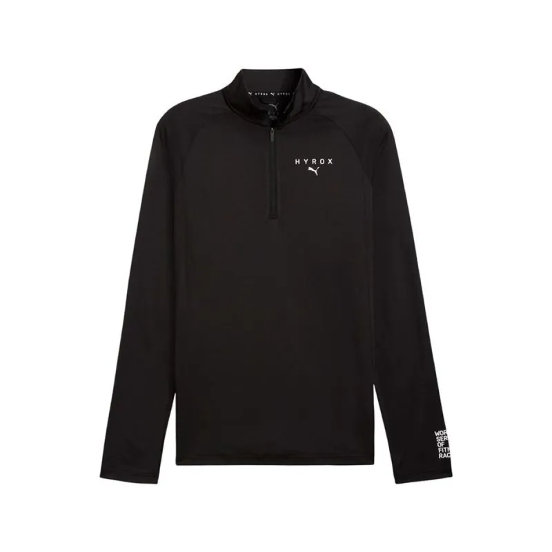 Men’s Long Sleeve T-Shirt Puma X Hyrox 1/4 Z Black