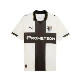 Vīriešu Īsroku Futbola Krekls Puma Parma Calcio Home Balts