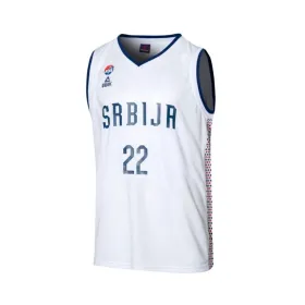 Basketbola T-krekls Peak Srbija 22 Balts