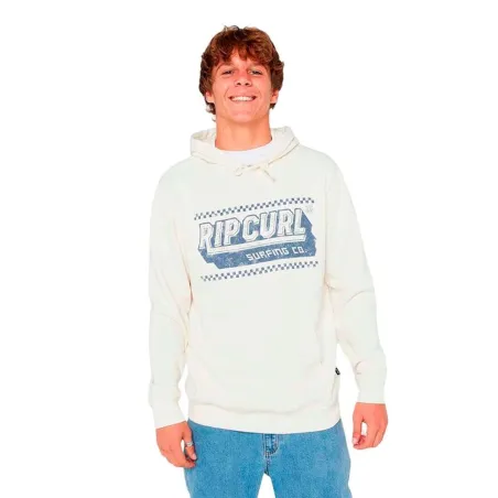 Men’s Hoodie Rip Curl Down The Line Hood White