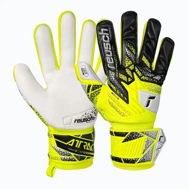 Перчатки вратаря Reusch Attrakt Grip safe Жёлтый взрослых