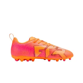 Детские футбольные бутсы Puma Future 8 Play Mg Heat Fire-