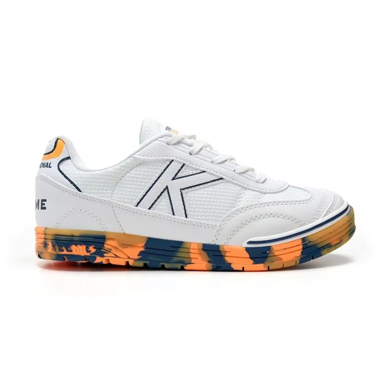 Children's Indoor Football Shoes Kelme Trueno Lace White