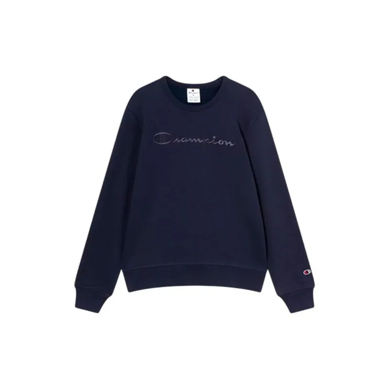 Men’s Sweatshirt without Hood Champion Icons Tonal Navy Blue