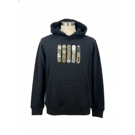 Men’s Hoodie Joluvi Cotton Snowboard Black