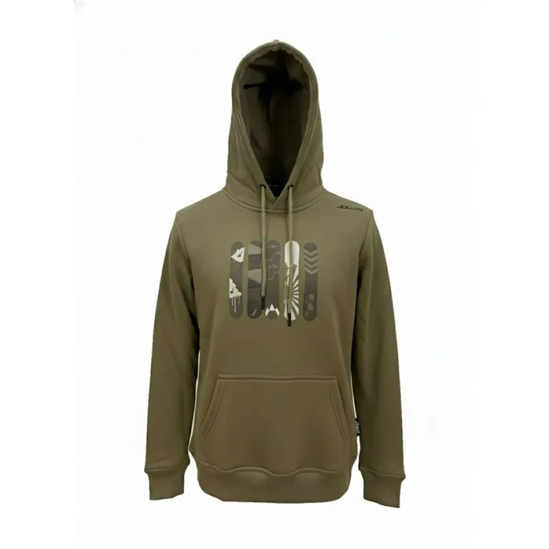 Men’s Hoodie Joluvi Cotton Snowboard Military green