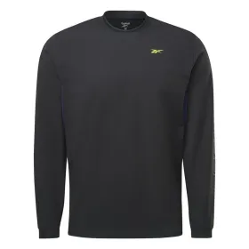 Vīriešu Krekls ar Garām Piedurknēm Reebok Les Mills Melns