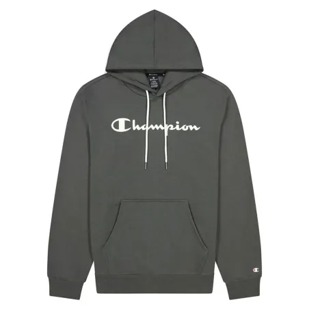 Vyriškas džemperis su gobtuvu Champion Script Logo Print Šviesiai pilka