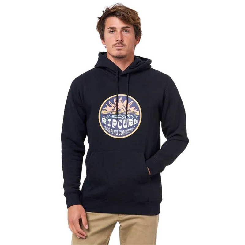Men’s Hoodie Rip Curl Down The Line Black