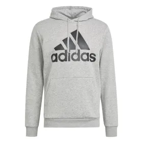 Men’s Hoodie Adidas Essentials Fleece Big Logo Light grey