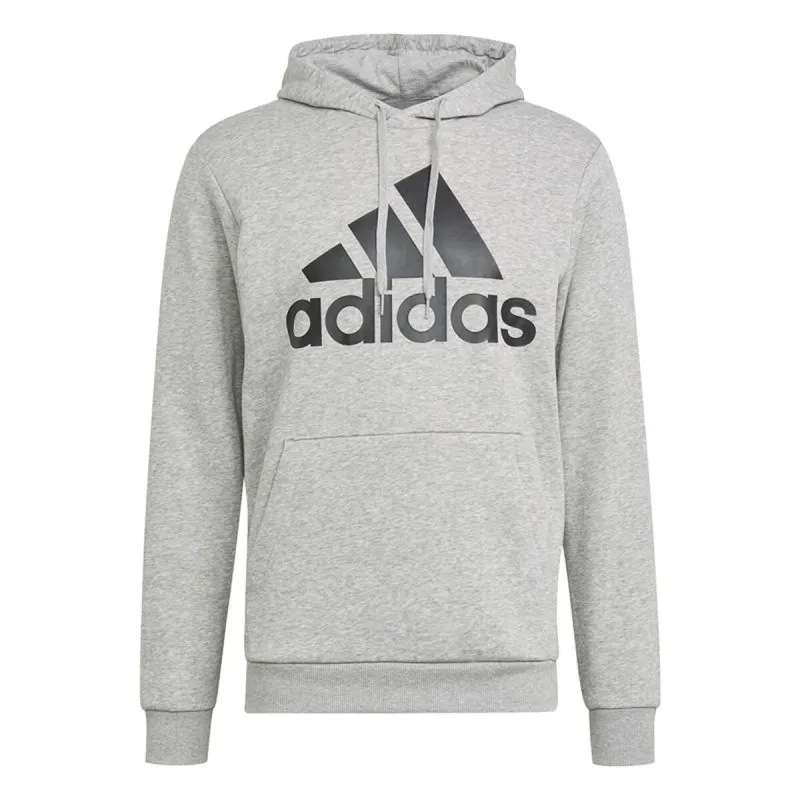 Men’s Hoodie Adidas Essentials Fleece Big Logo Light grey