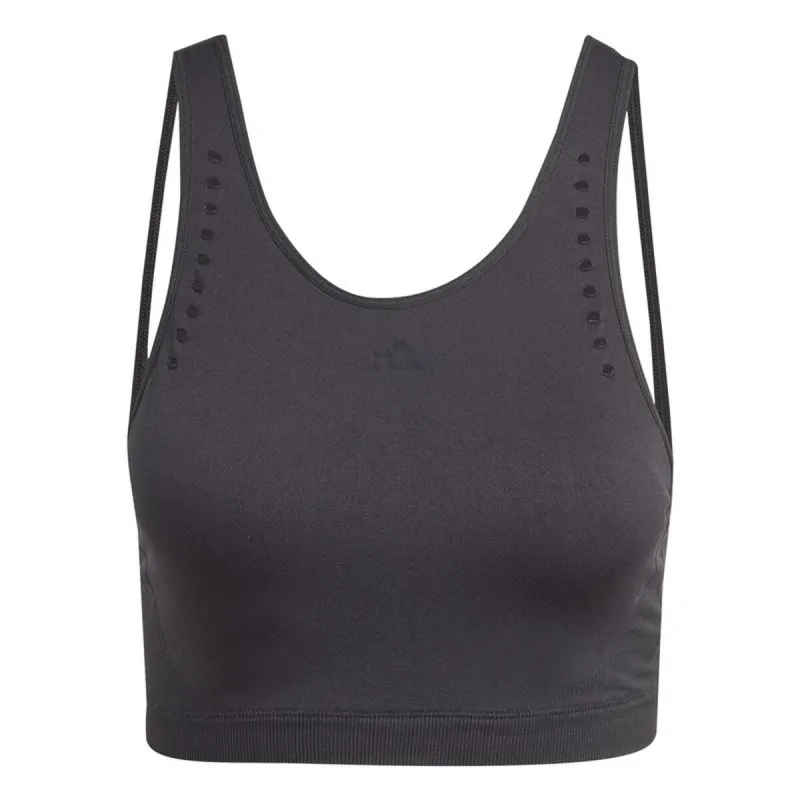 Sports Bra Adidas Aeroknit Light-Support Black