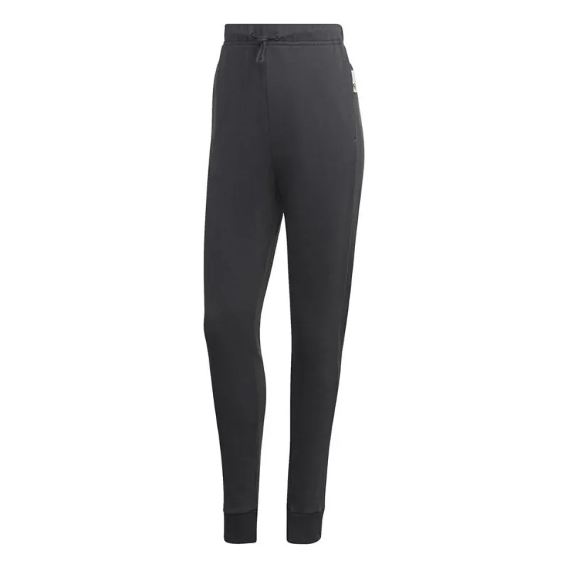 Ilgos sportinės kelnės Adidas Juoda Moteris