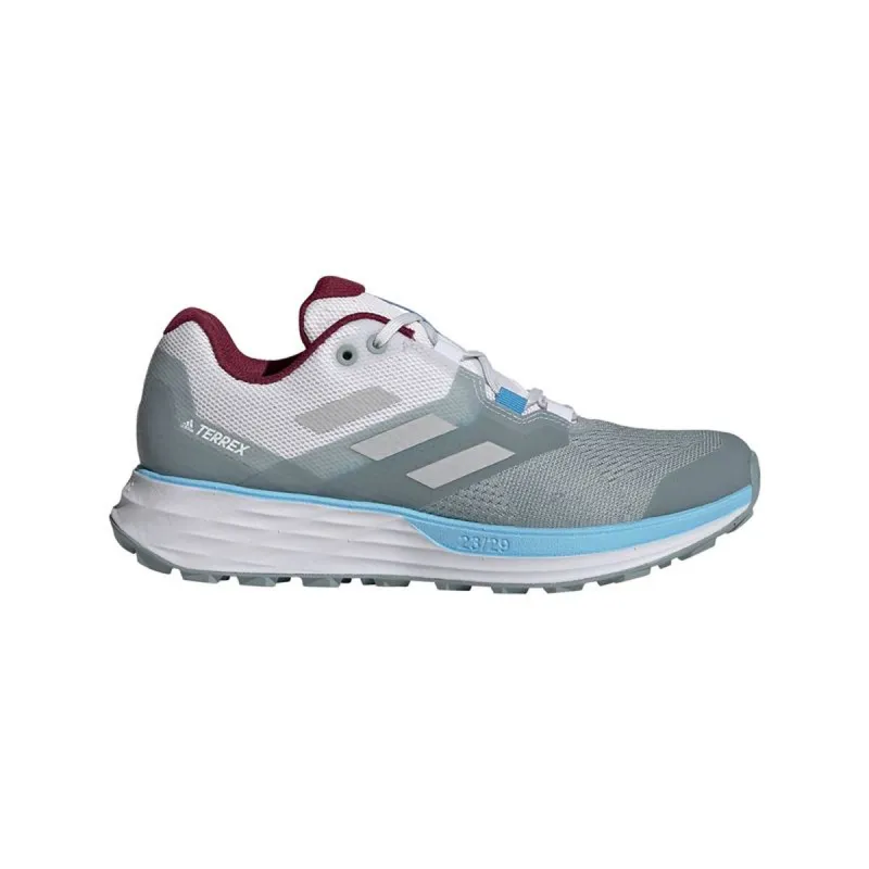 Мужские трейловые кроссовки (бег в горах) Adidas Terrex Two Светло-серый