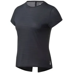 Moteriški marškinėliai su trumpomis rankovėmis Reebok Workout Ready Activchill Juoda