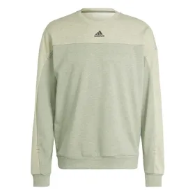 Men’s Sweatshirt without Hood Adidas Mel Crw Light Green