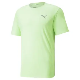 Men’s Short Sleeve T-Shirt Puma Run Favorite Lime green
