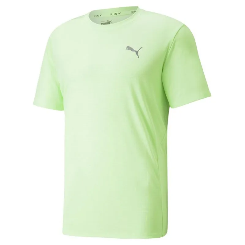 Men’s Short Sleeve T-Shirt Puma Run Favorite Lime green