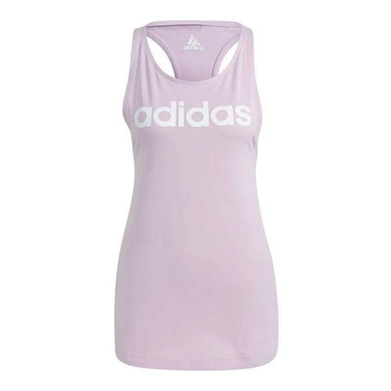 Īsais Sieviešu Tops Adidas Essentials Logo Lavanda