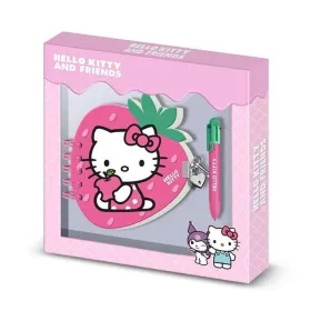 Dienoraštis su aksesuarais Hello Kitty Rožinė 24 x 23 x 2,5 cm