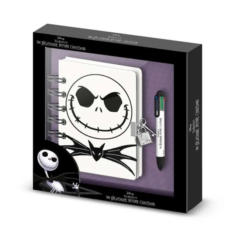 Dienoraštis su aksesuarais The Nightmare Before Christmas Alyvinė 24 x 23 x 2,5 cm