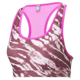 Sports Bra Puma Mid Impact W Pink Fuchsia