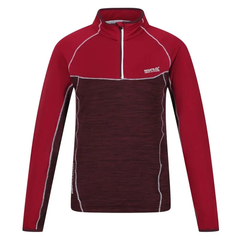 Fleece Lining Regatta Hepley Lightweight Half-Zip W Dark Red