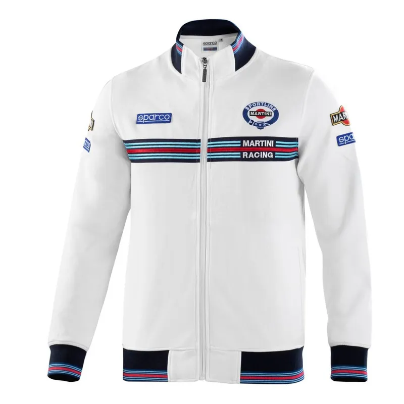 Men’s Sweatshirt without Hood Sparco MARTINI-R White