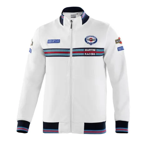 Men’s Sweatshirt without Hood Sparco MARTINI-R White