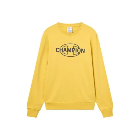 Men’s Sweatshirt without Hood Champion Graphic Shop Yellow
