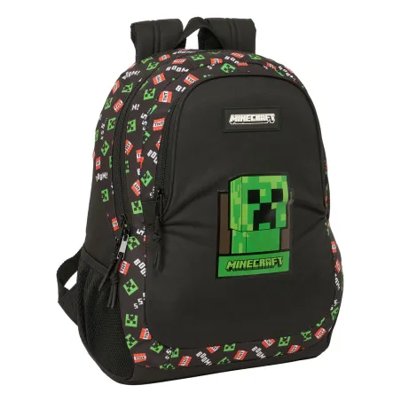 Mokyklinis krepšys Minecraft Juoda 32 x 44 x 16 cm
