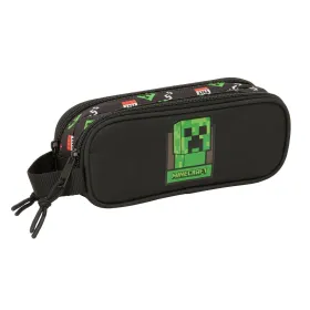 Double Carry-all Minecraft Black 21 x 8 x 6 cm