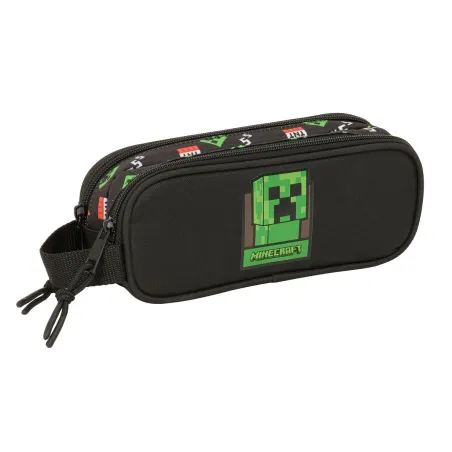 Double Carry-all Minecraft Black 21 x 8 x 6 cm