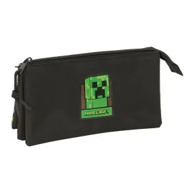 Triple Carry-all Minecraft Black 22 x 12 x 3 cm