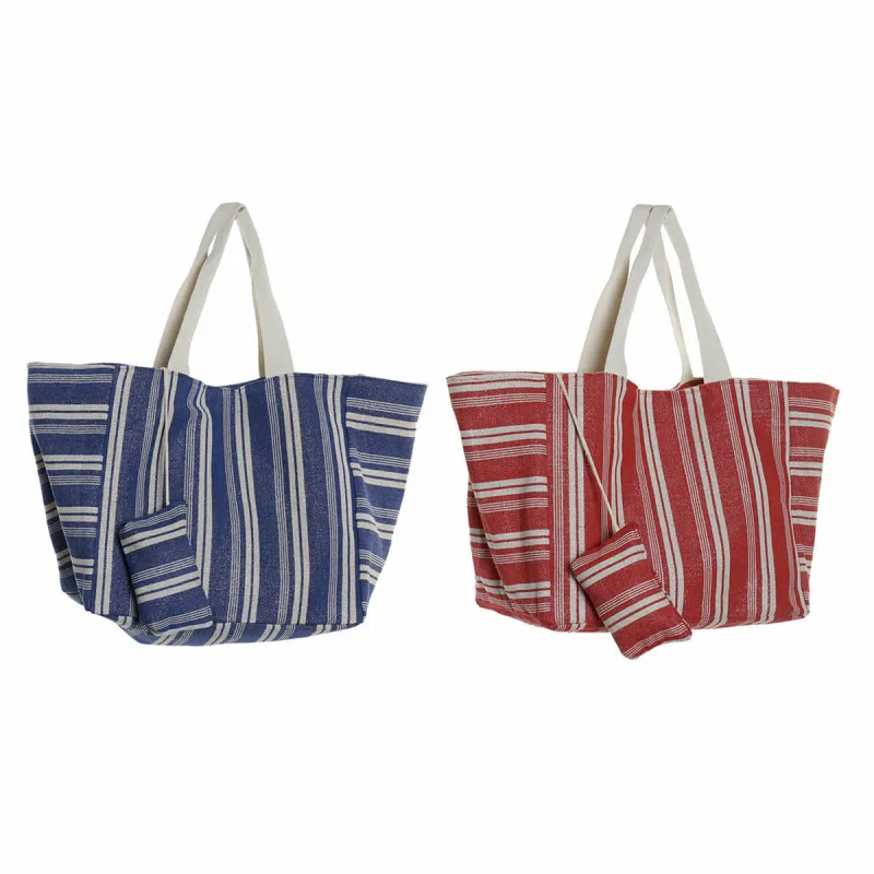Bag DKD Home Decor Blue Red Aluminium 39 x 26 x 34 cm Purse