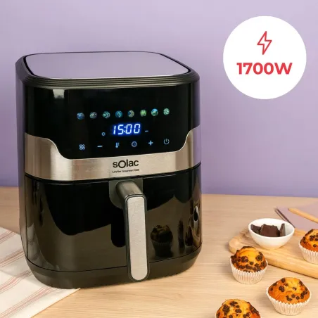 Karstā gaisa fritieris Solac Melns 1700 W 8 L