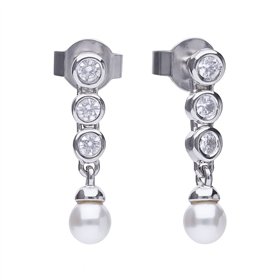 EARRINGS DIAMONFIRE WOMEN 6218571111 (3CM )