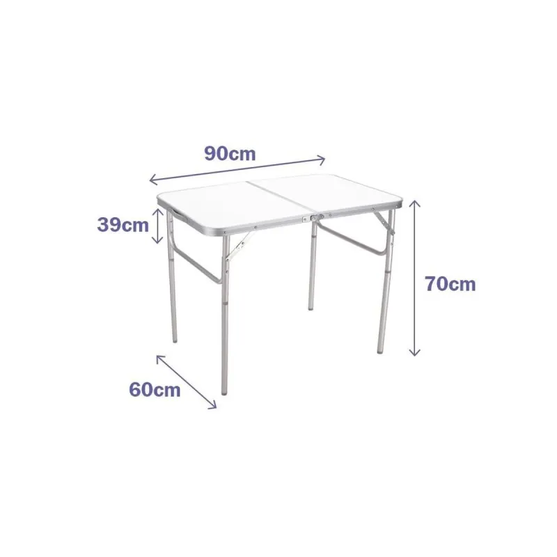 Sulankstomas stalas Marbueno Balta 90 x 70 x 60 cm